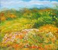 Summer Fields in Galilee, № Landsc-70 israeli art, landscape of israel, Betty Rubinstein art, painting on canvas, painting for home interier, print on canvas