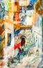 יפו העתיקה מופשטת-10, № Mix.m-57 painting of Israeli landscape, Multi media on canvas, for home design
