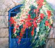Blue Gate, № Landsc-53 israeli art, landscape of israel, Betty Rubinstein art, painting on canvas, painting for home interier, print on canvas