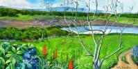 Beit Lehem HaGlilit, № Lands-45 israeli art, landscape of israel, Betty Rubinstein art, painting on canvas, painting for home interier, print on canvas