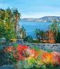 KINERET, view from Scott`s hotel , № L-95 Landscape painting, home design, Betty Rubinstein gallery, israeli art